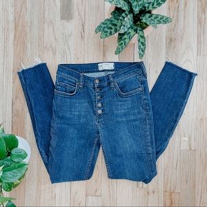 Free People Reagan Button Fly Jeans